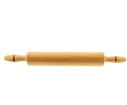 Teigroller 44 cm – Profi Nudelholz mit Griff aus Holz für Pizza & Gebäck