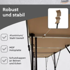 3-teiliger Tapeziertisch