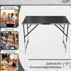 3-teiliger Tapeziertisch