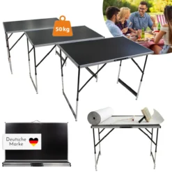 3-teiliger Tapeziertisch