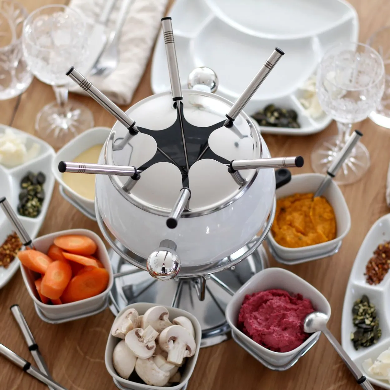 28-teiliges Fondue-Set