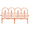 10 teiliges Gartenzaun-Set aus PP, ca. 58 x 33,5 cm