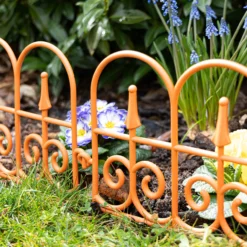 10 teiliges Gartenzaun-Set aus PP, ca. 58 x 33,5 cm