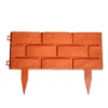 10 teiliges Gartenzaun-Set aus PP, ca. 44,5 x 28,5 cm