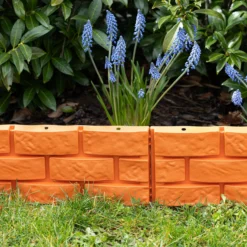10 teiliges Gartenzaun-Set aus PP, ca. 44,5 x 28,5 cm