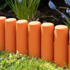 10 teiliges Gartenzaun-Set aus PP, ca. 27,5 x 23,5 cm