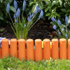 10 teiliges Gartenzaun-Set aus PP, ca. 27,5 x 23,5 cm