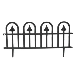 10 teiliges Gartenzaun-Set aus PP, ca. 60 x 31,5 cm