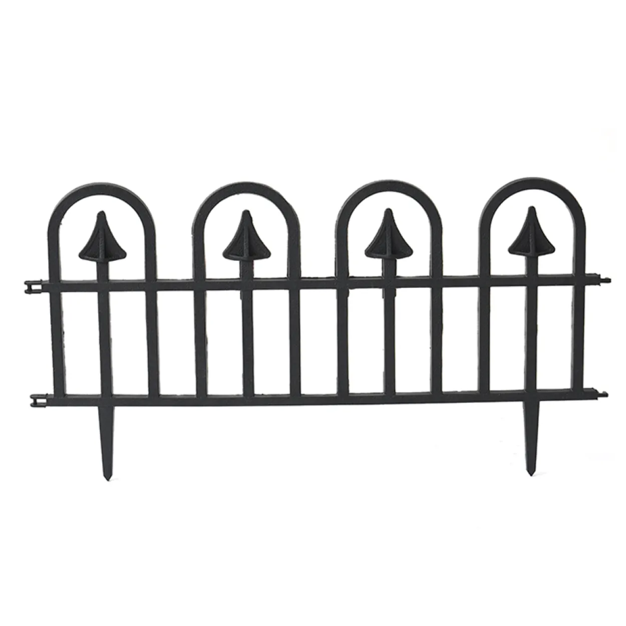 10 teiliges Gartenzaun-Set aus PP, ca. 60 x 31,5 cm