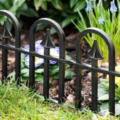 10 teiliges Gartenzaun-Set aus PP, ca. 60 x 31,5 cm