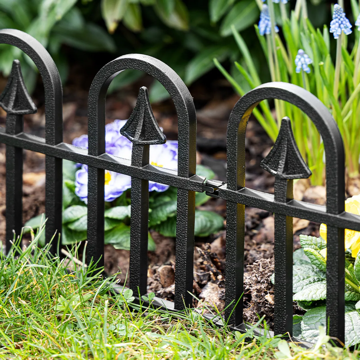 10 teiliges Gartenzaun-Set aus PP, ca. 60 x 31,5 cm