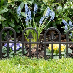 10 teiliges Gartenzaun-Set aus PP, ca. 60 x 31,5 cm