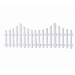 10 teiliges Gartenzaun-Set aus PP, ca. 61 x 21,5 cm