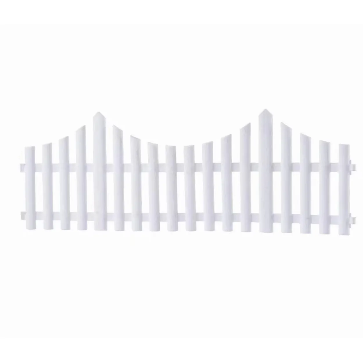 10 teiliges Gartenzaun-Set aus PP, ca. 61 x 21,5 cm