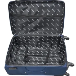 3-teiliges Trolley-Set Weiche Reisekoffer für komfortables Reisen Dunkelblau