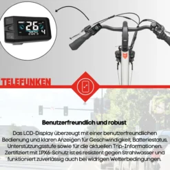 Telefunken City E-Bike RC826 Multitalent mit 7-Gang Shimano Kettenschaltung, Weiß