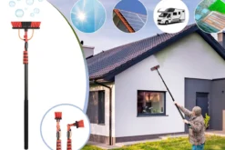 Teleskop-Waschbürste, ca. 4,6 m mit Seifendispenser
