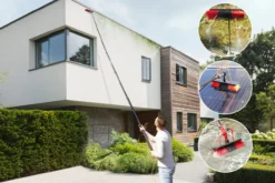 Teleskop-Waschbürste, ca. 7 m mit Seifendispenser