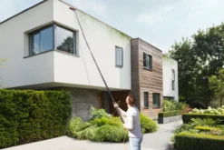 Teleskop-Waschbürste, ca. 7 m mit Seifendispenser