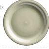 Teller flach 27 cm, 6-er Set, OLIVGRÜN