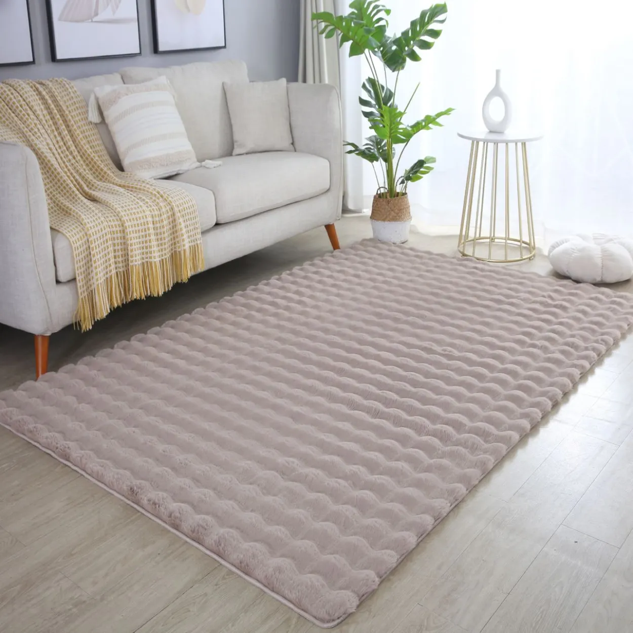 Teppich, AMBIANCE 5110, BEIGE, 120 x 170 cm