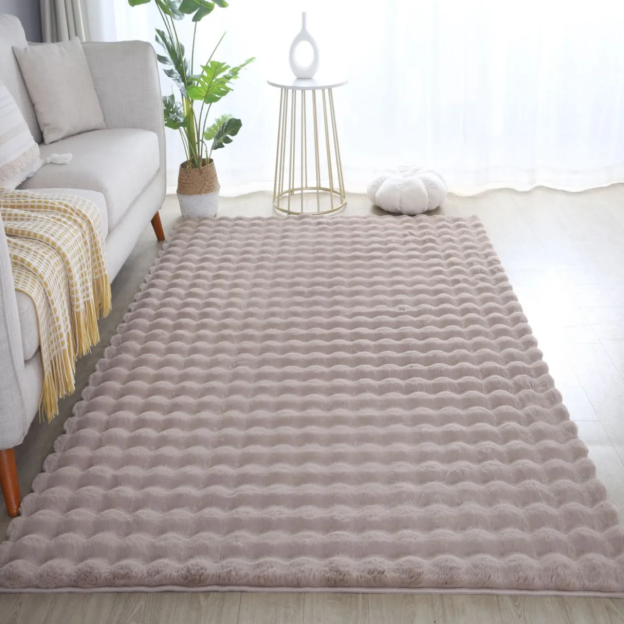 Teppich, AMBIANCE 5110, BEIGE, 140 x 200 cm