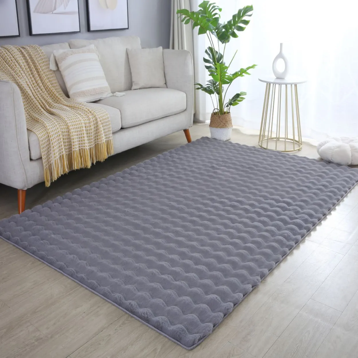 Teppich, AMBIANCE 5110, GREY, 120 x 170 cm