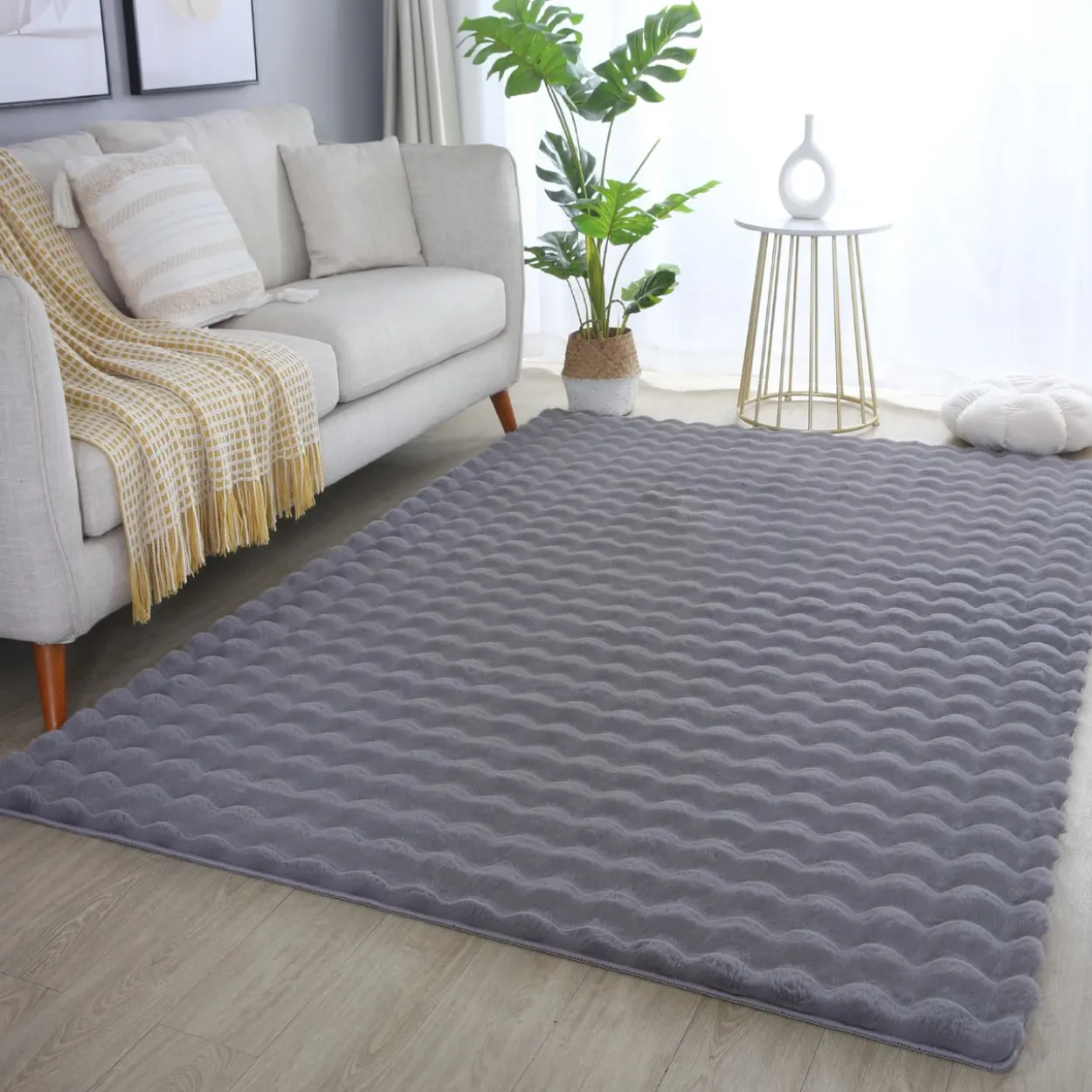 Teppich, AMBIANCE 5110, GREY, 160 x 230 cm