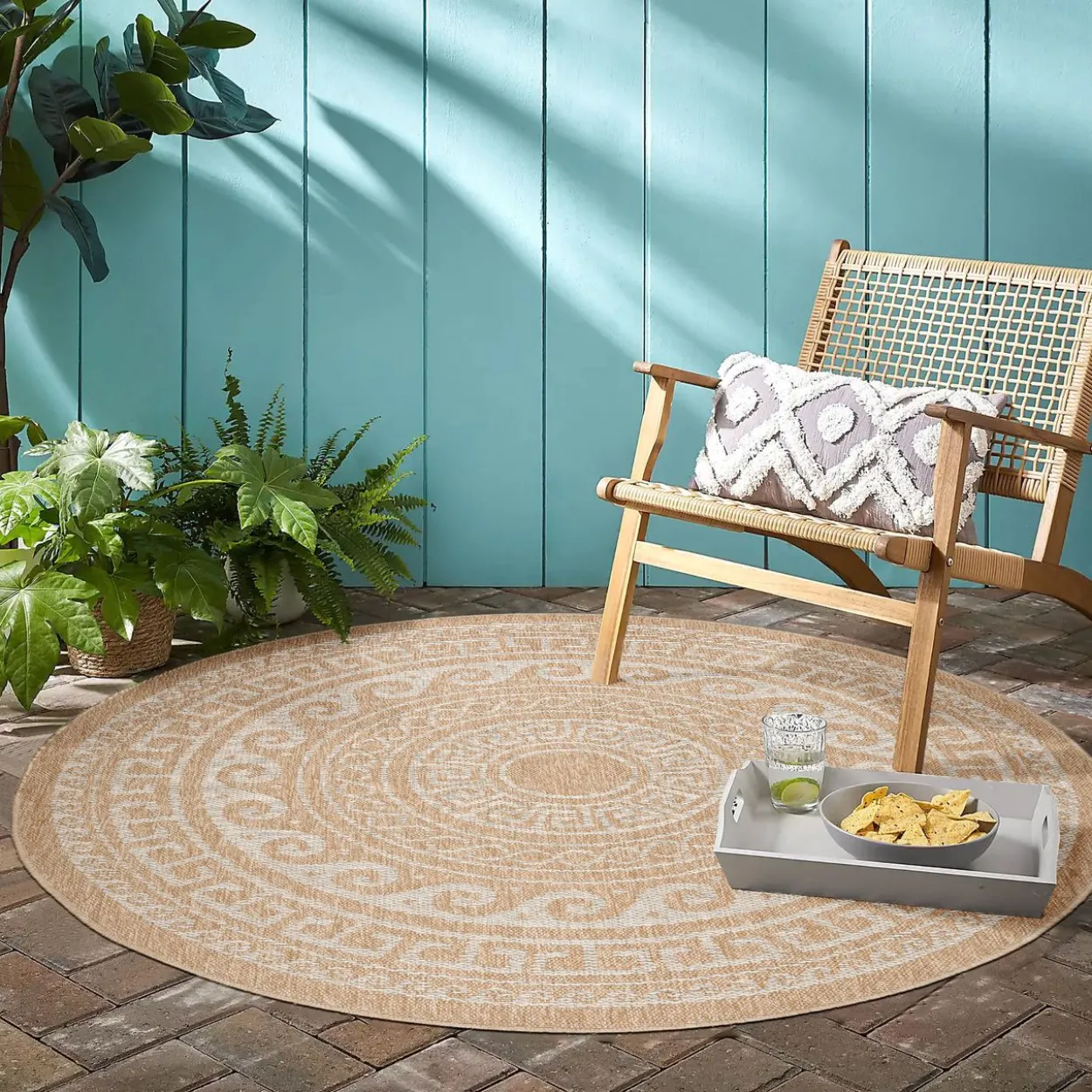 Teppich, COMILLA 0887, BEIGE, 160 x 160 cm