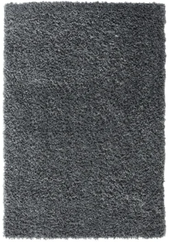 Teppich Elodie, 100cm x 150cm, Farbe Dunkelgrau, rechteckig, Florhöhe 37mm