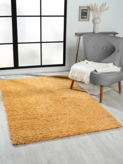 Teppich Elodie, 120cm x 180cm, Farbe Goldfarben, rechteckig, Florhöhe 37mm