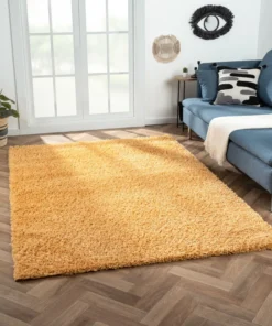 Teppich Elodie, 160cm x 230cm, Farbe Goldfarben, rechteckig, Florhöhe 37mm