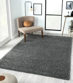 Teppich Elodie, 160cm x 230cm, Farbe Grau, rechteckig, Florhöhe 37mm
