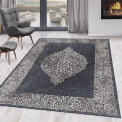 Teppich, FIESTA 4303, BLACK, 80 x 150 cm