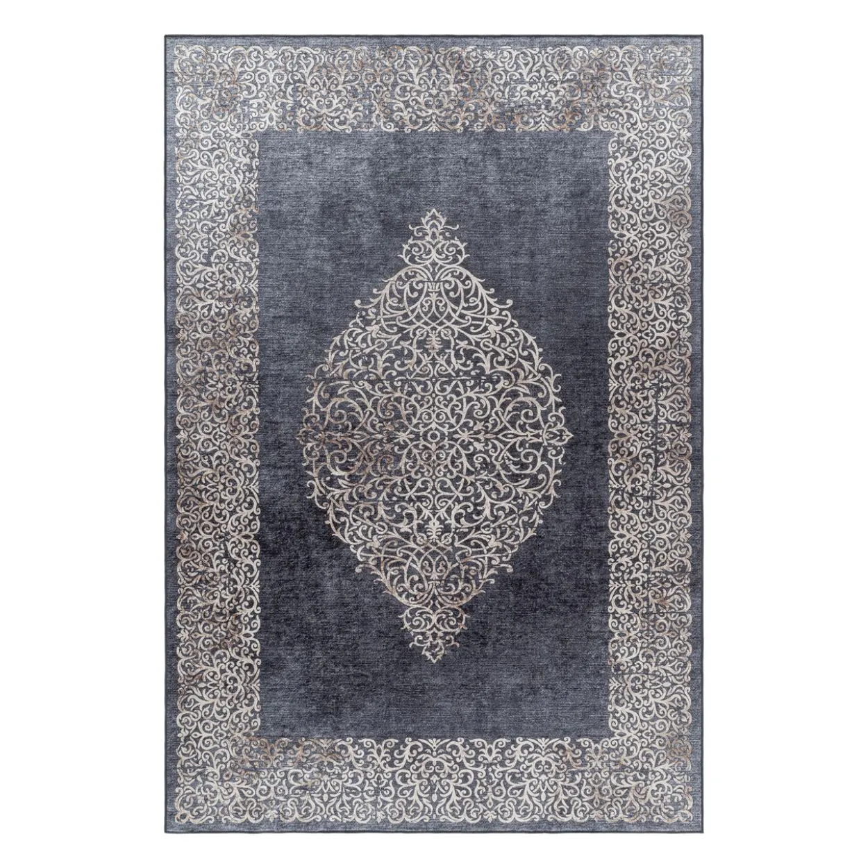 Teppich, FIESTA 4303, BLACK, 80 x 250 cm