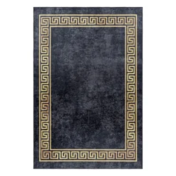 Teppich, FIESTA 4305, BLACK, 80 x 250 cm
