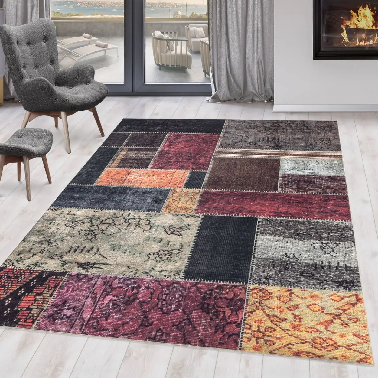 Teppich, FIESTA 4302, MULTI, 200 x 290 cm