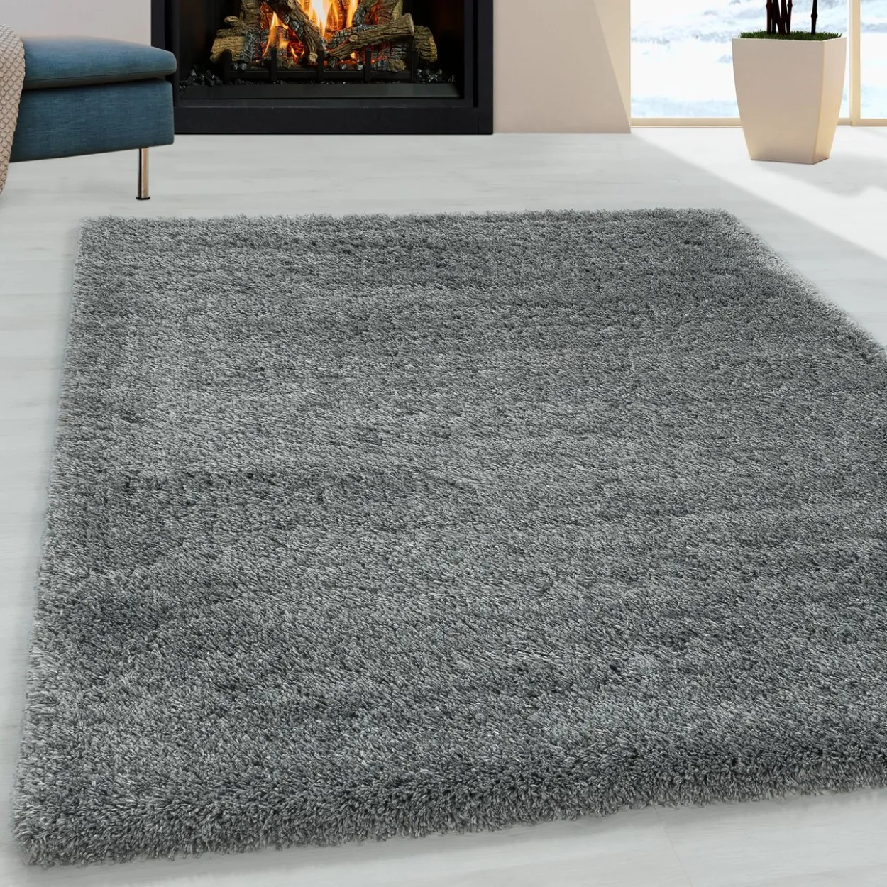 Teppich, FLUFFY 3500, LIGHTGREY, 60 x 110 cm