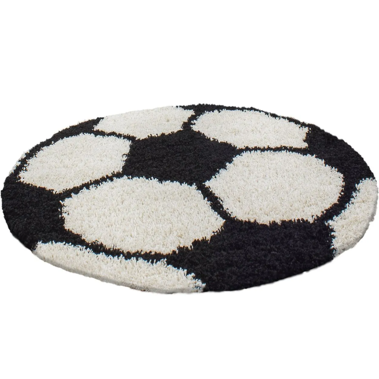 Teppich, FUN 6001, BLACK, 120 x 120 cm