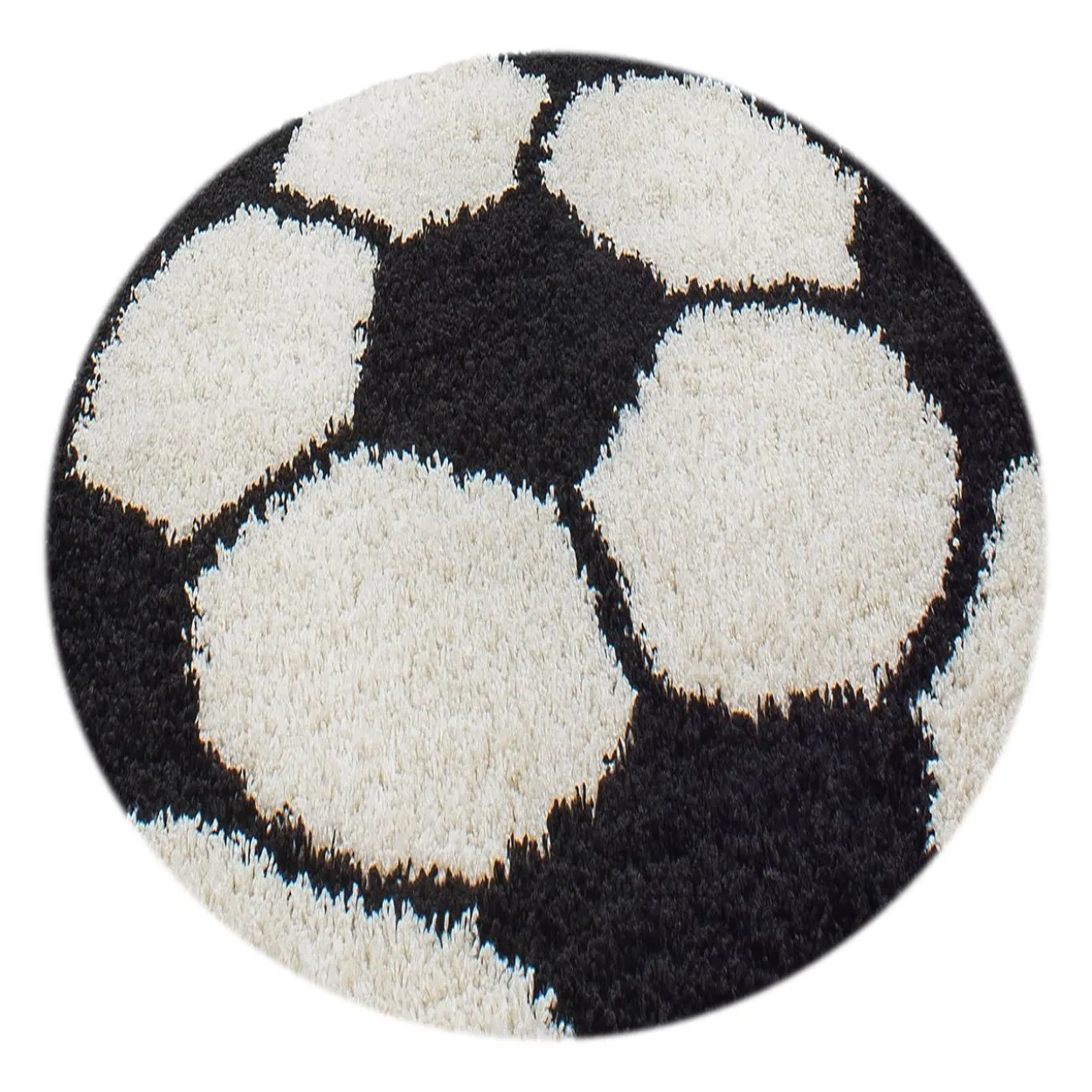 Teppich, FUN 6001, BLACK, 120 x 120 cm