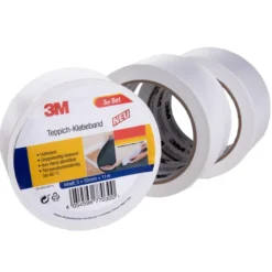 Teppich-Klebeband, Weiß - 3er-Set