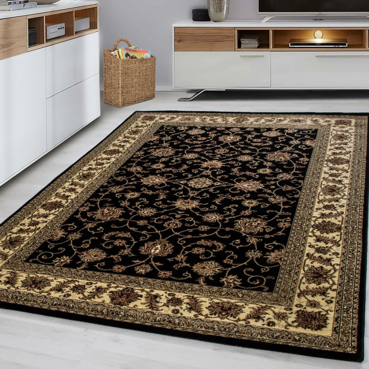 Teppich, MARRAKESH 0210, BLACK, 80 x 150 cm