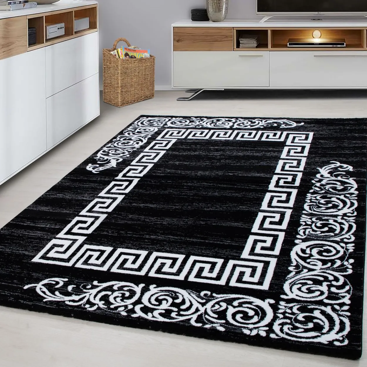 Teppich, MIAMI 6620, BLACK, 140 x 200 cm