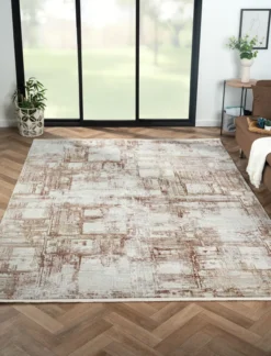 Teppich Oceane, 160cm x 230cm, Farbe Rotbraun, rechteckig, Florhöhe 8mm
