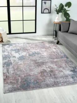 Teppich Olivia, 160cm x 230cm, Farbe grau/blau/braun Mix, rechteckig