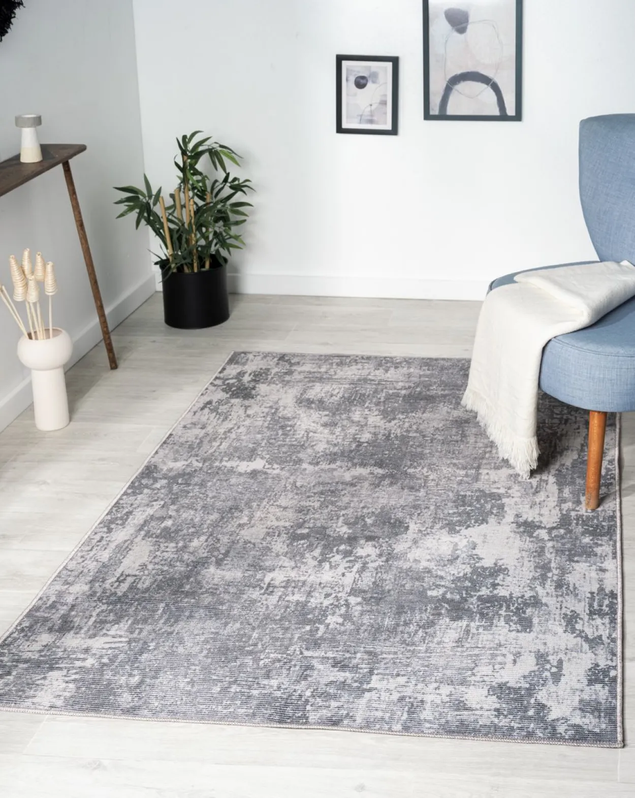 Teppich Olivia, 120cm x 180cm, Farbe grau, rechteckig
