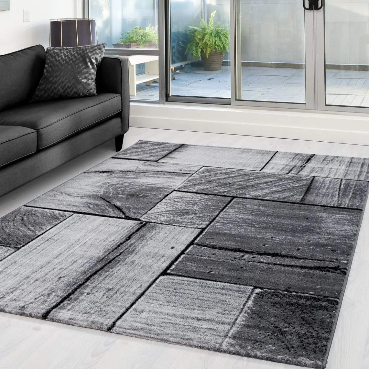 Teppich, PARMA 9260, BLACK, 120 x 170 cm