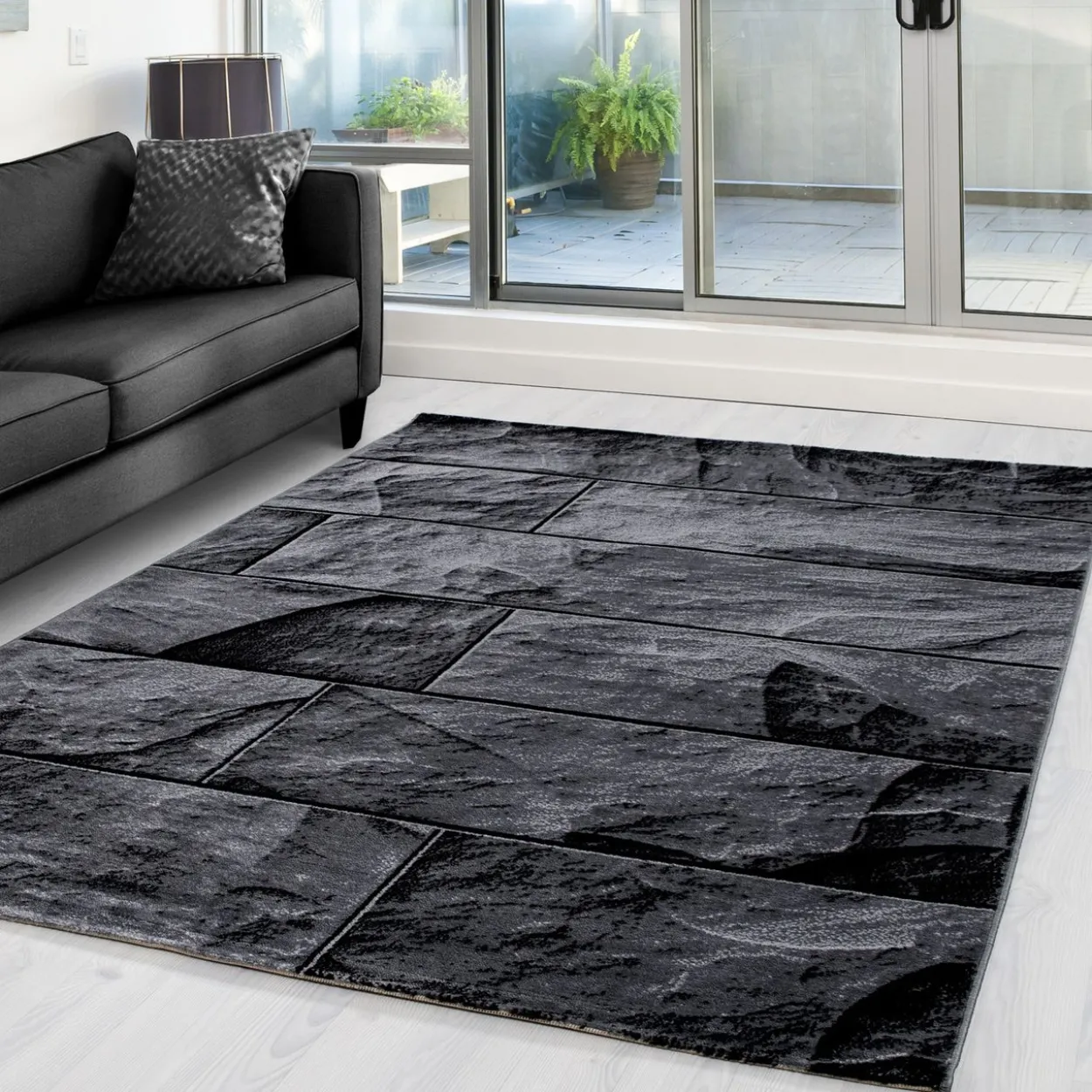 Teppich, PARMA 9250, BLACK, 200 x 290 cm