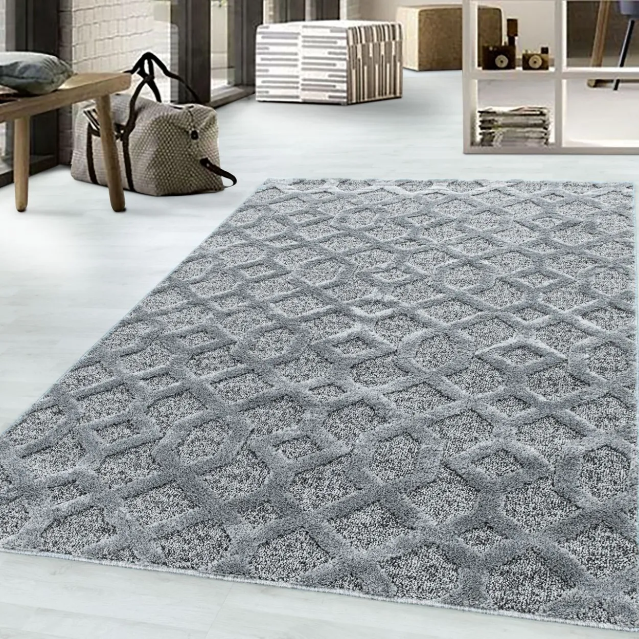 Teppich, PISA 4702, GREY, 200 x 290 cm