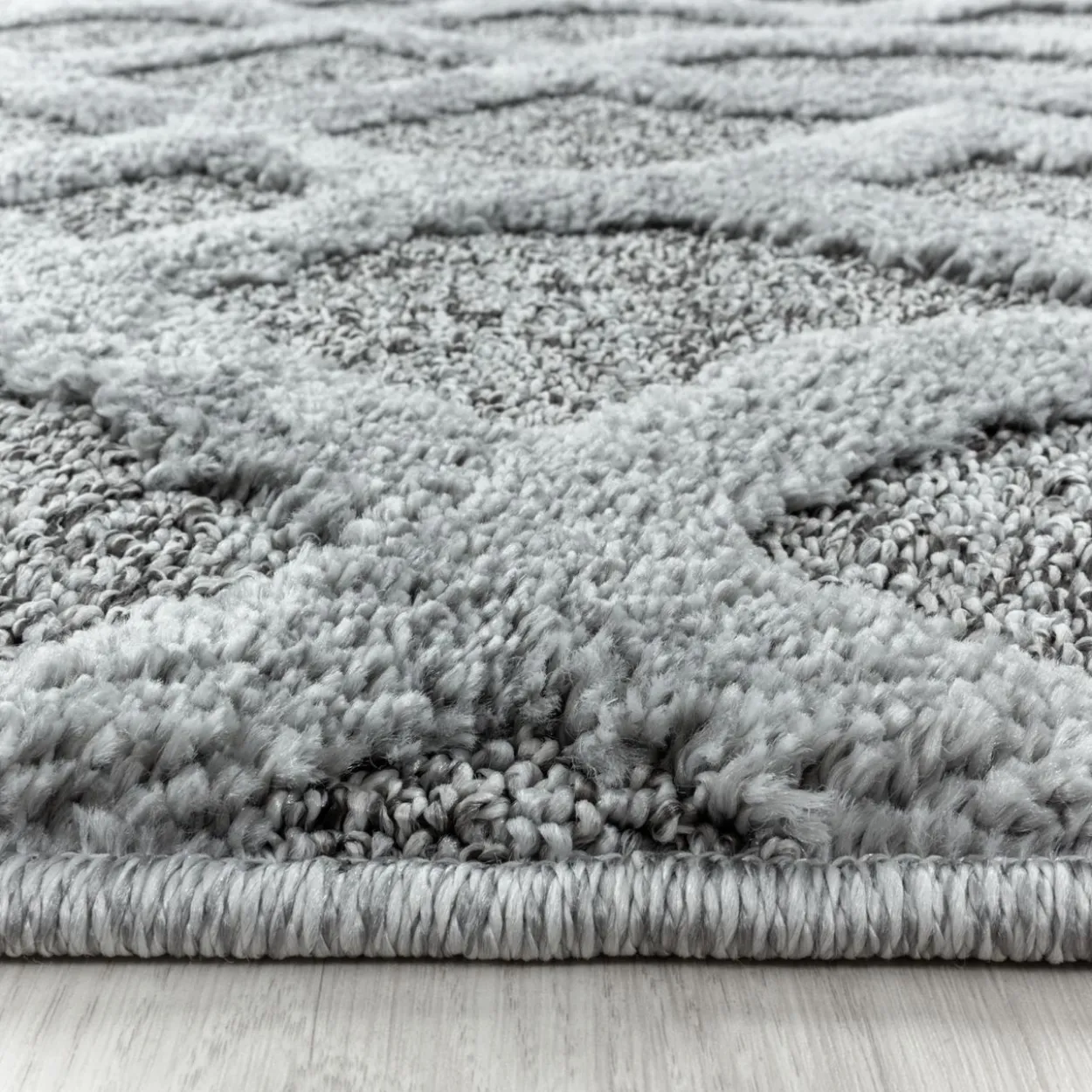 Teppich, PISA 4702, GREY, 80 x 80 cm